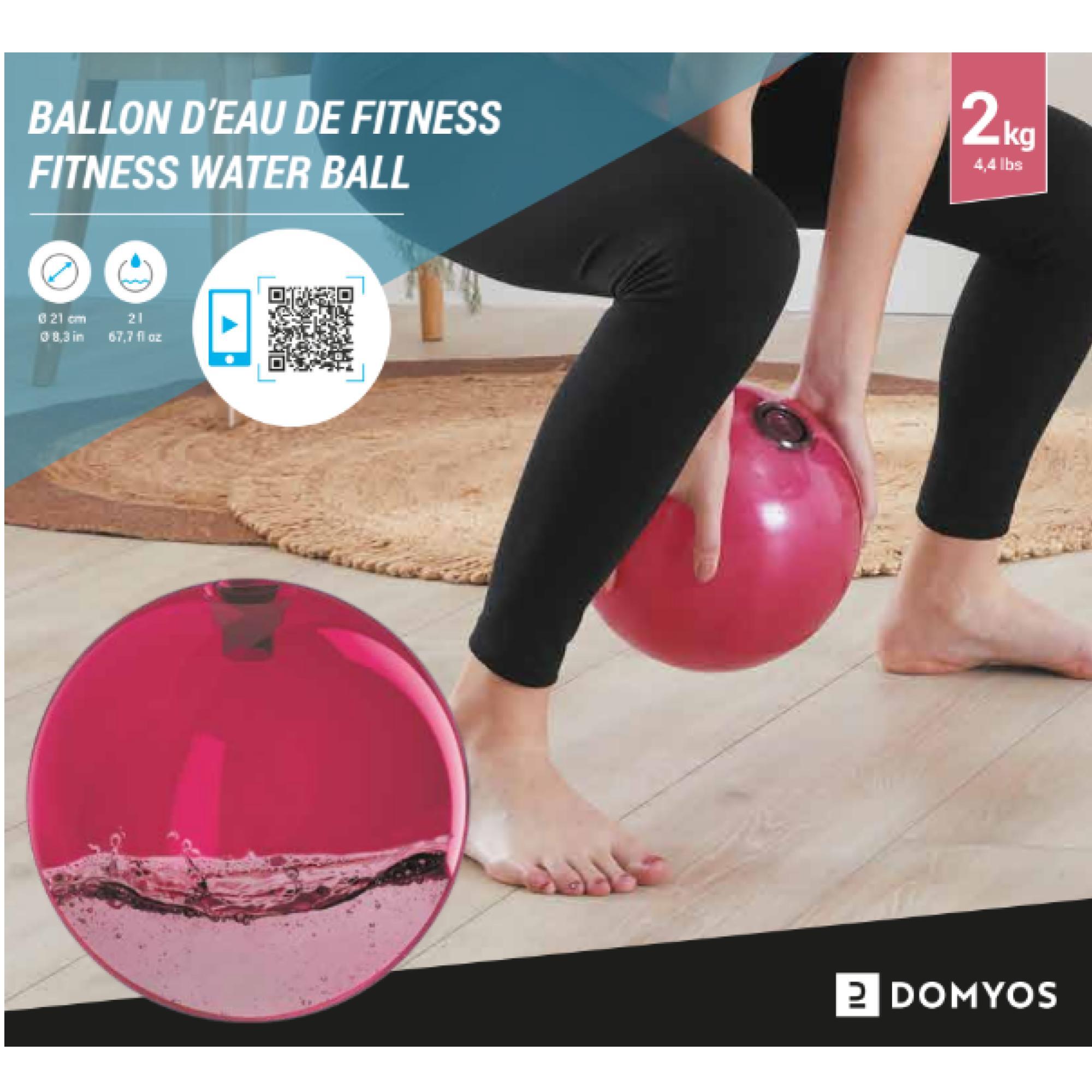 Domyos Wasserball Fitness 2 kg - rosa