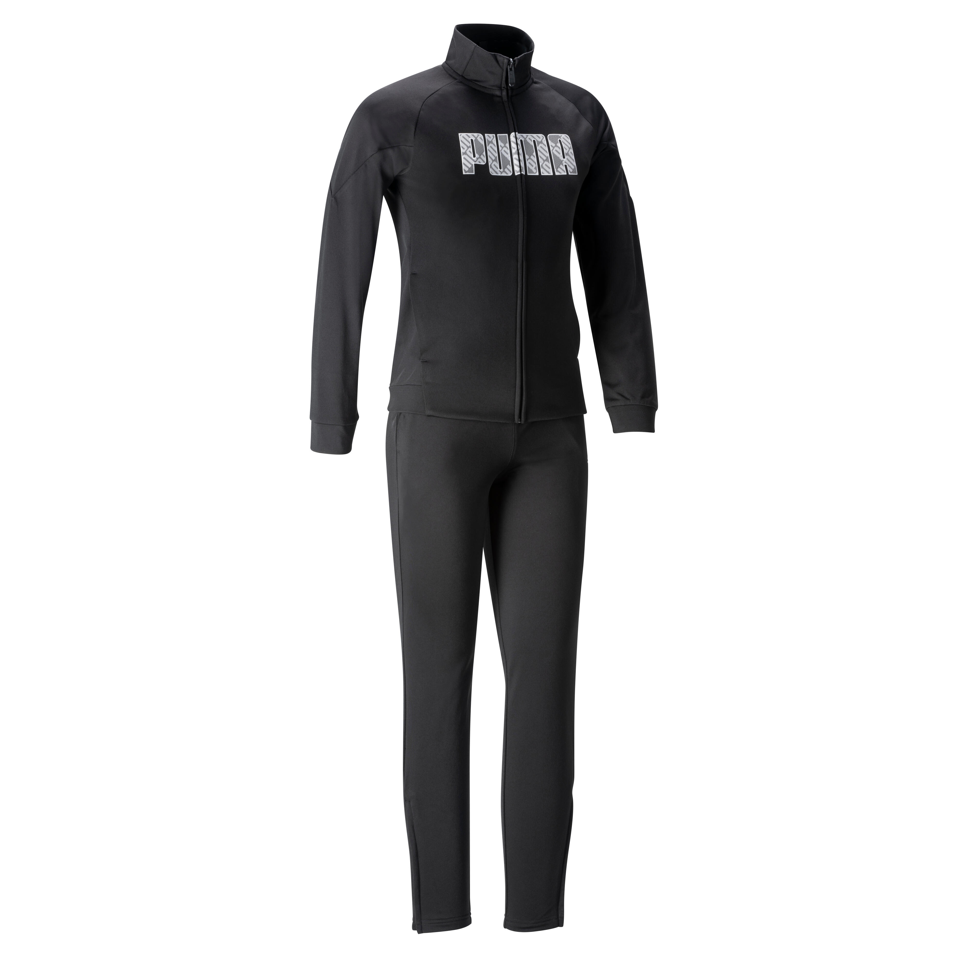 Puma Trainingsanzug Kinder Synthetik atmungsaktiv - schwarz
