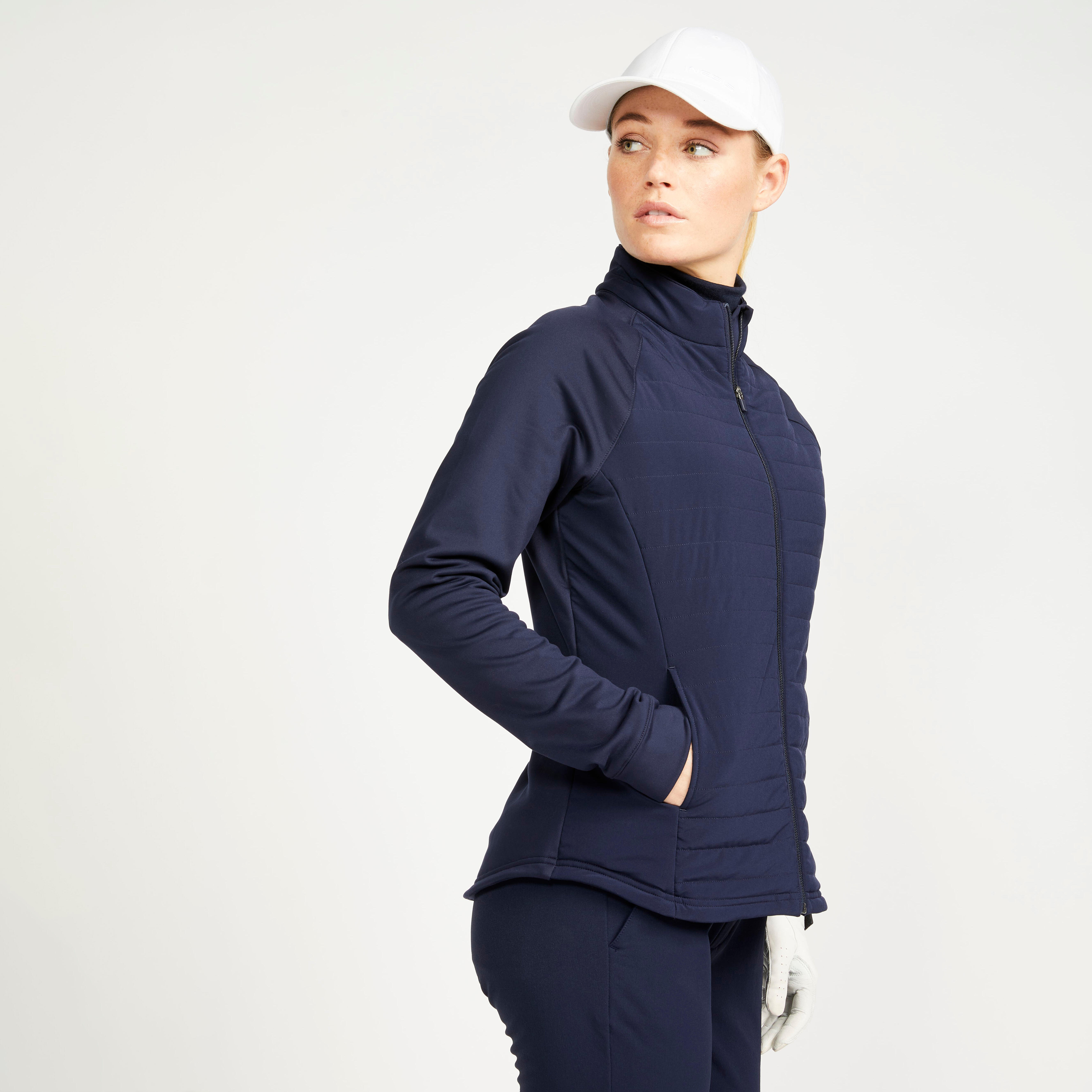 Inesis Sweatshirtjacke CW500 Damen marineblau