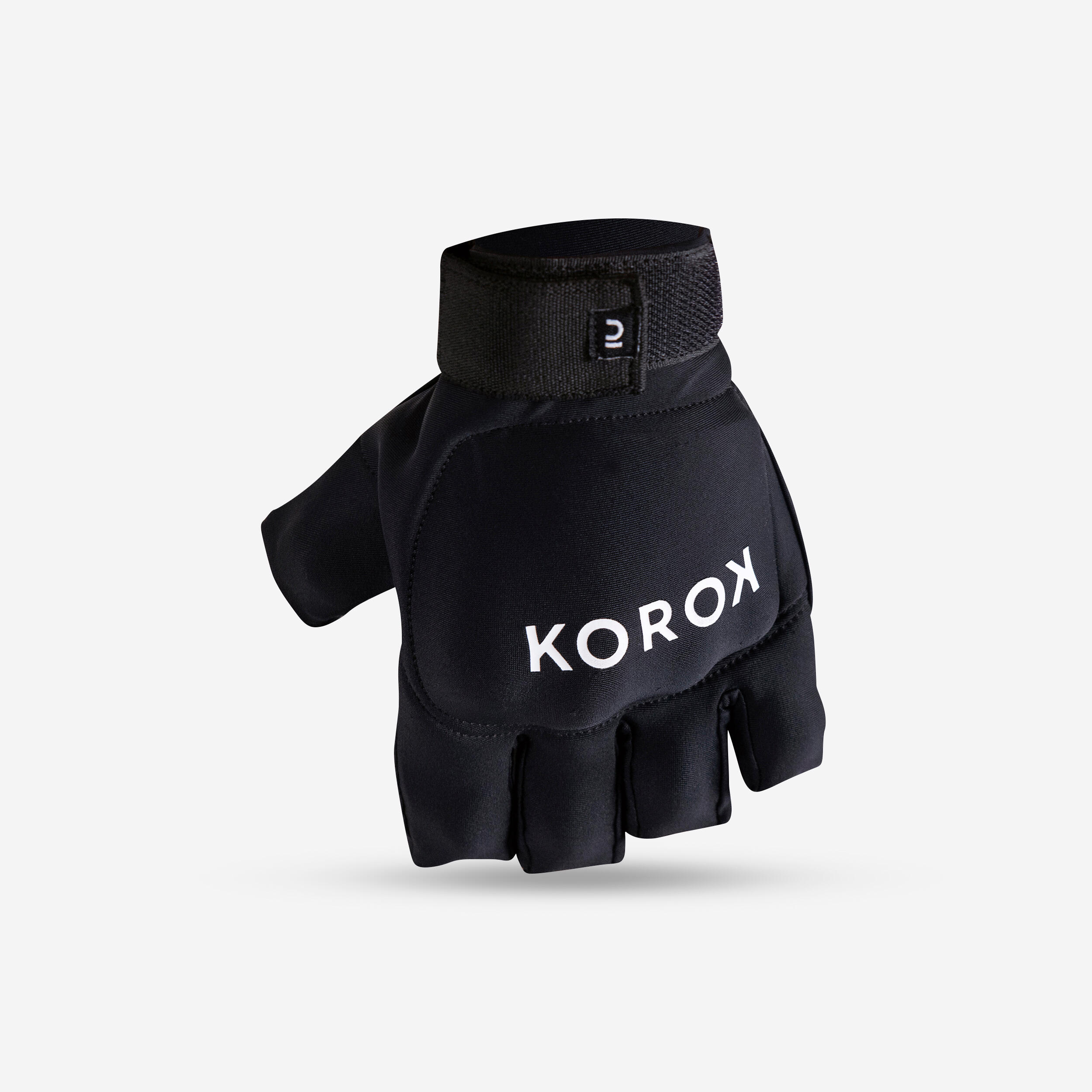 Korok Handschuh Feldhockey FH100 1-Fingerglied geringe Intensität Kinder/Erw. schwarz