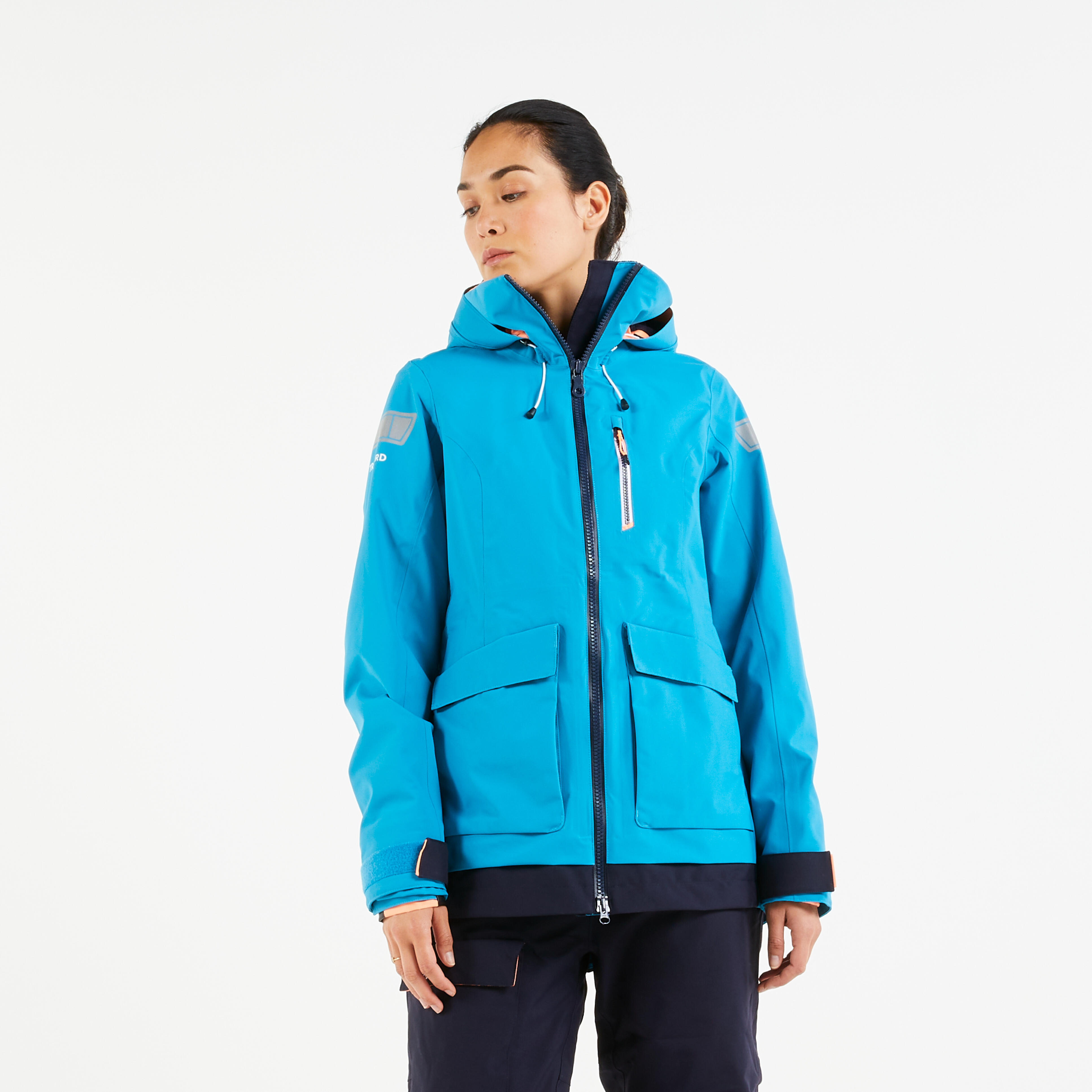 Tribord Regenjacke Segeln Damen 500 blau