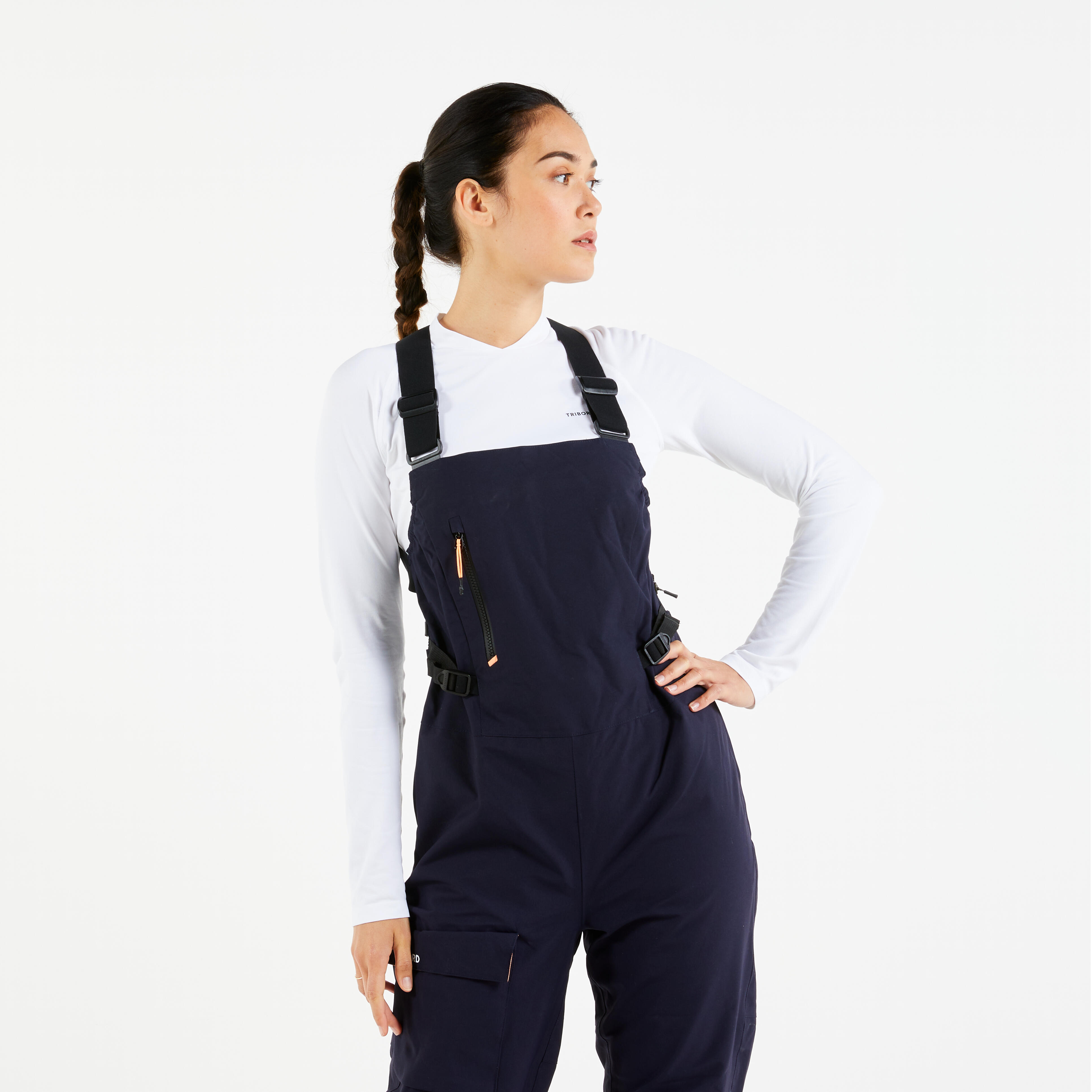 Tribord Segellatzhose Damen 500 wasserdicht marineblau