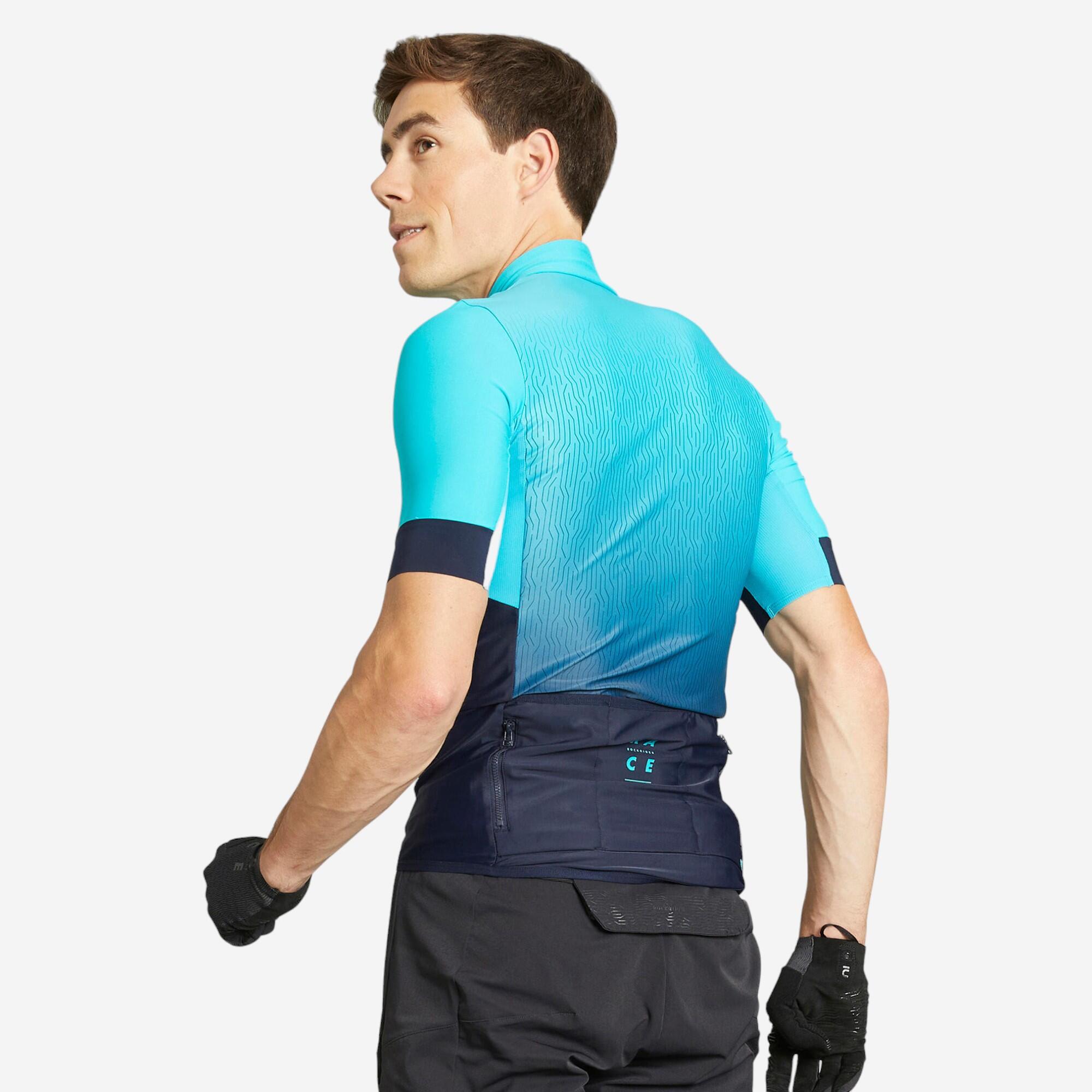 Rockrider Radtrikot kurzarm MTB Race 720 Herren türkis