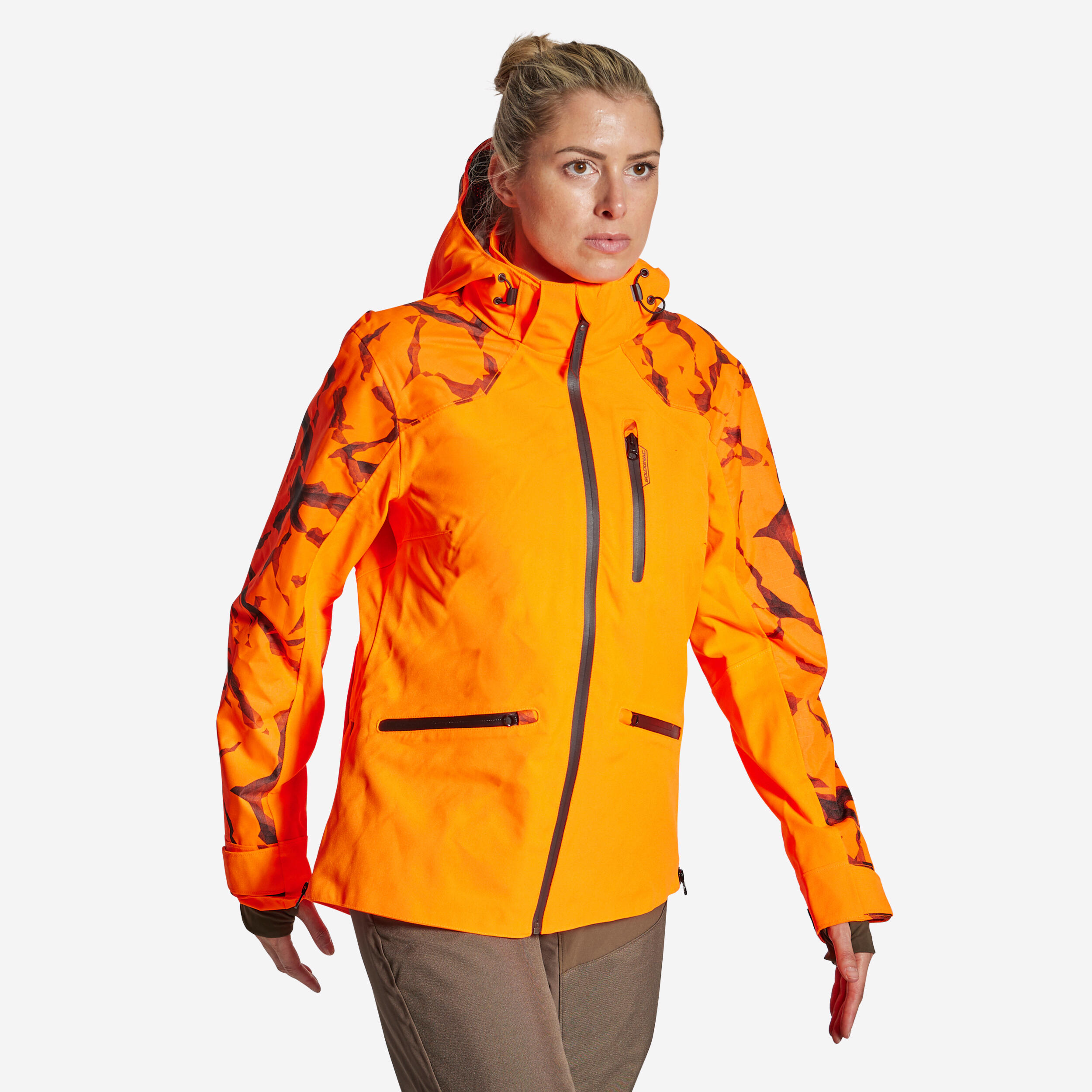 Solognac Jagdjacke / Regenjacke Damen SUPERTRACK 500 orange