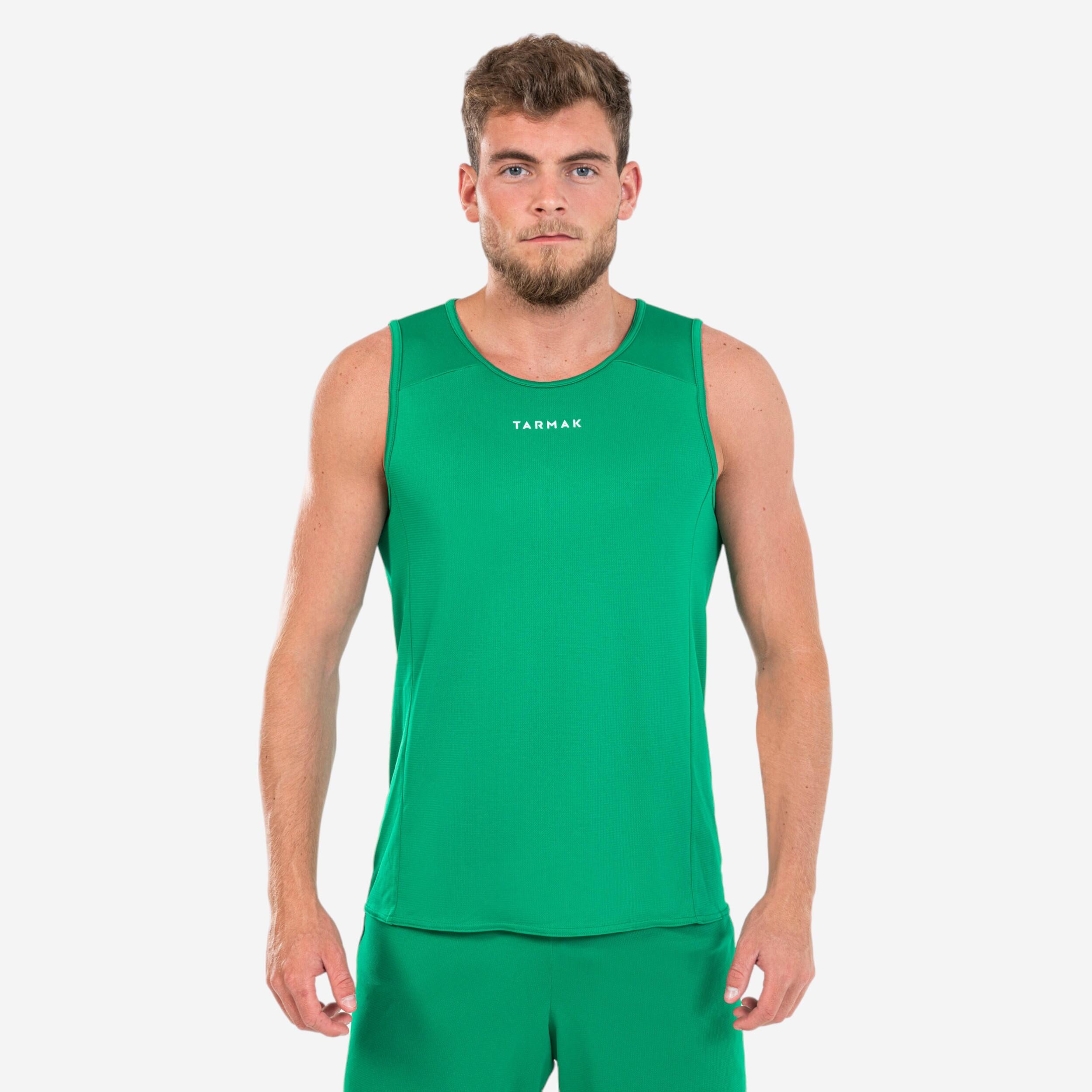 Tarmak Basketballtrikot T100 ärmellos Herren marineblau