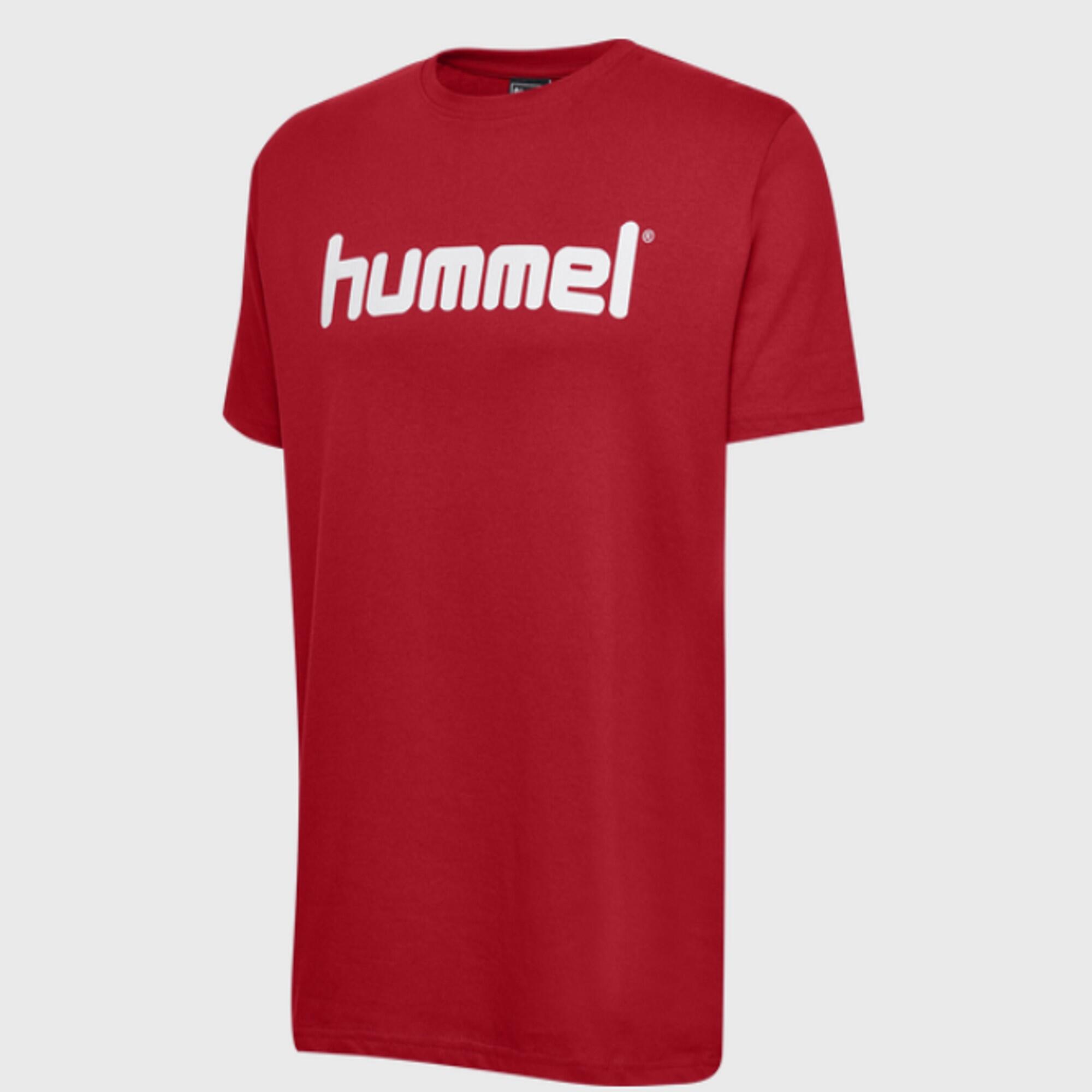 Hummel Kinder Handball T-Shirt - Go Cotton Logo rot