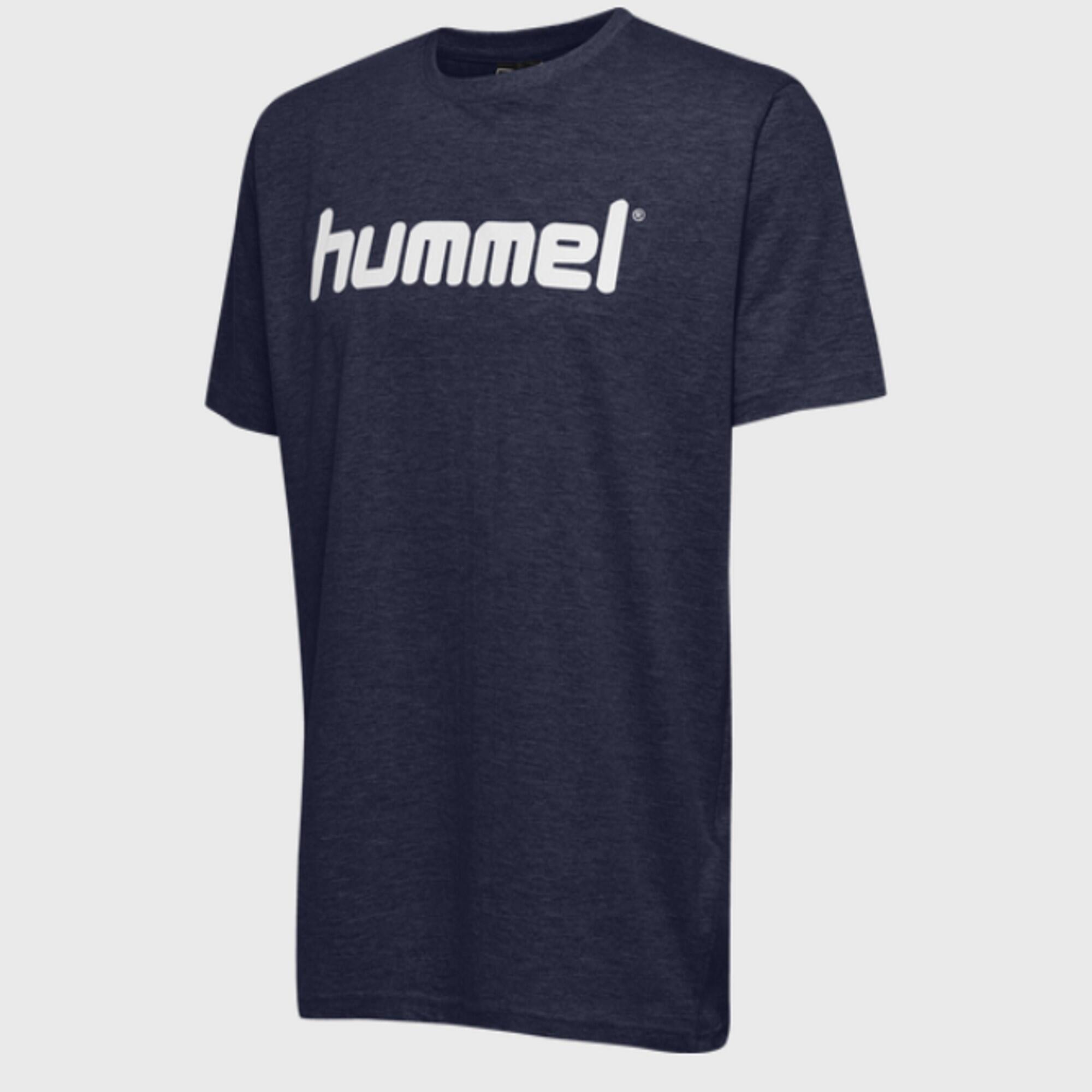Hummel Kinder Handball T-Shirt - Go Cotton Logo blau