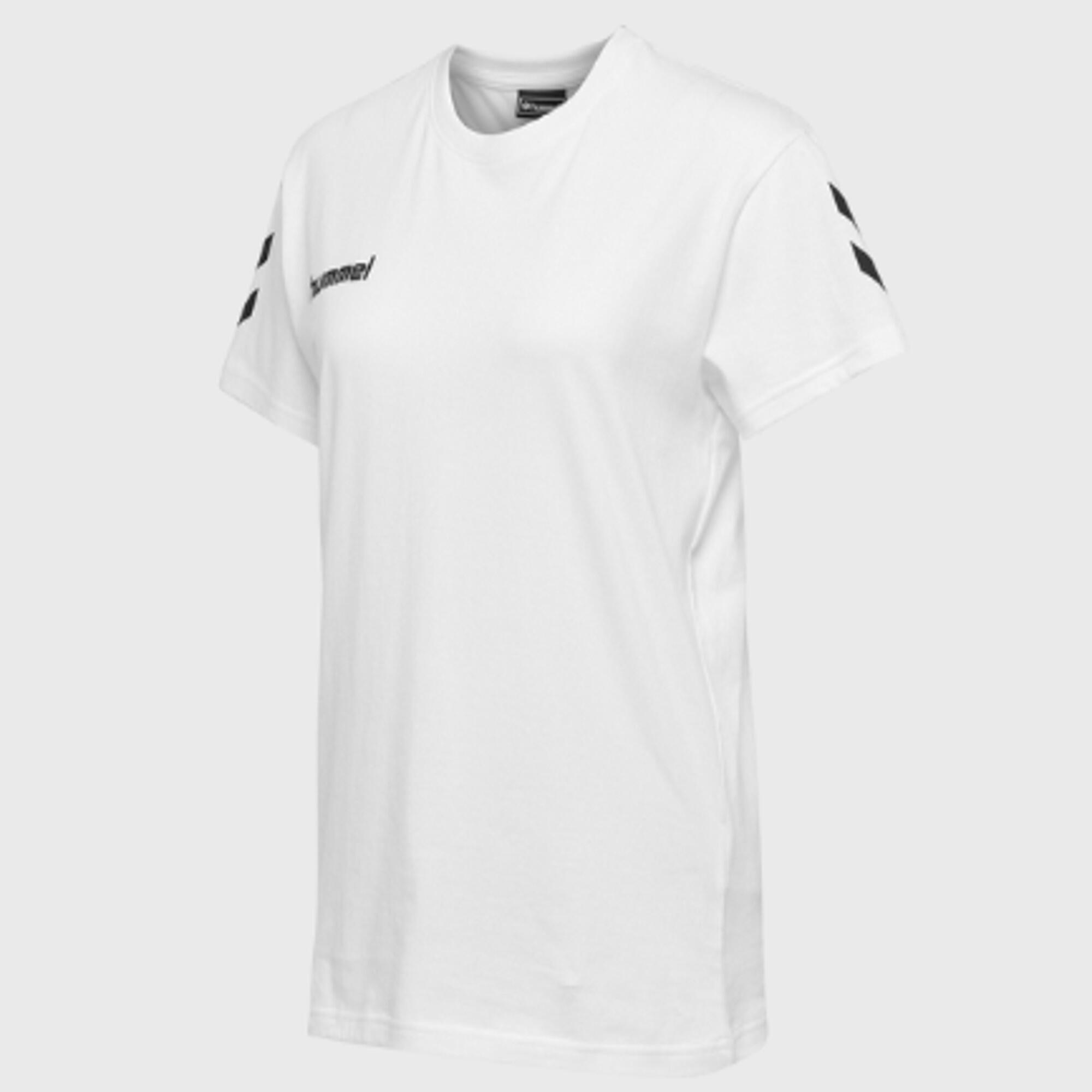 Hummel Damen Handball T-Shirt - Go Cotton Logo white