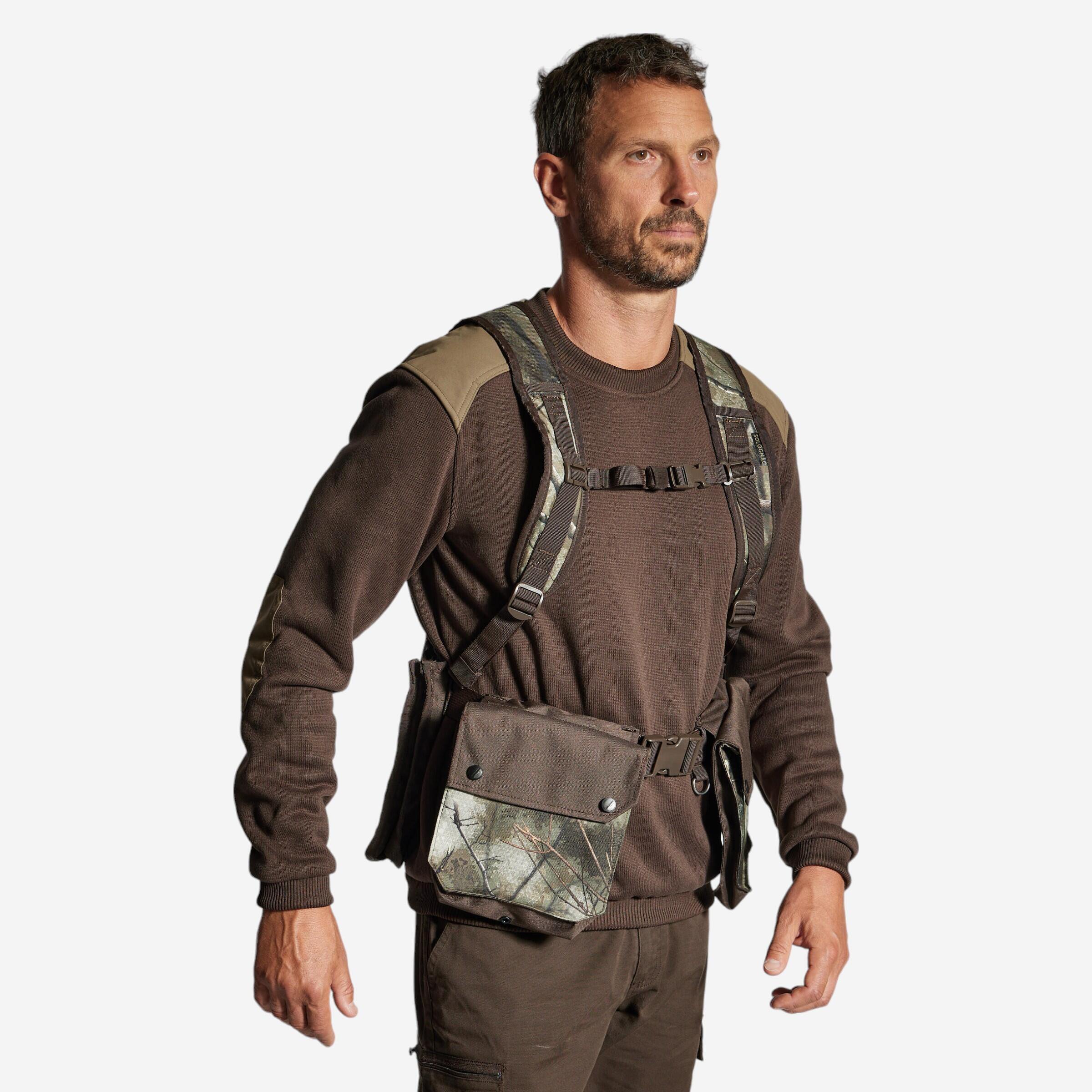 Solognac Jagdweste Gurtzeug Camouflage Treemetic 500