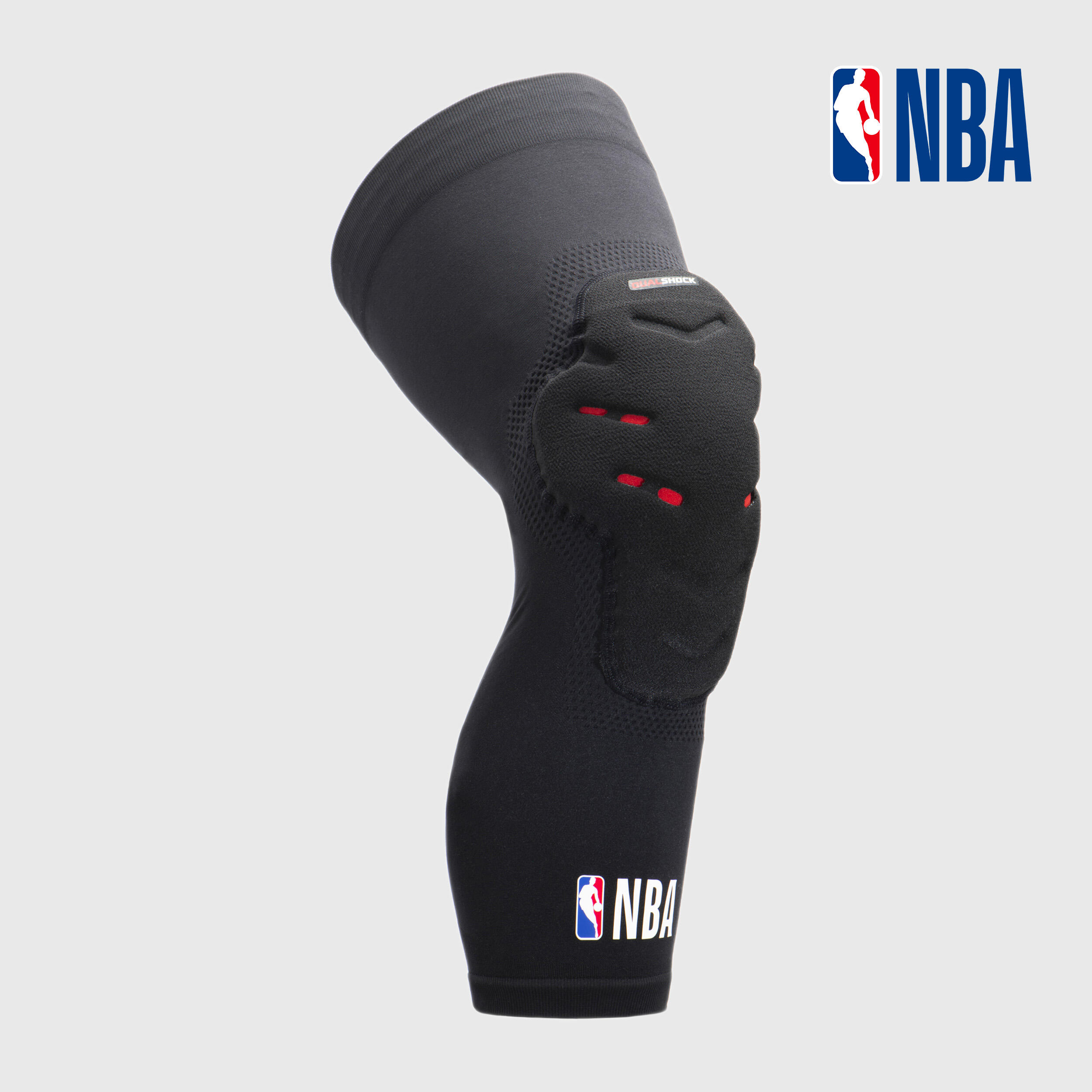 Tarmak Knieschoner Basketball KP500 NBA Kinder Jungen/Mädchen schwarz
