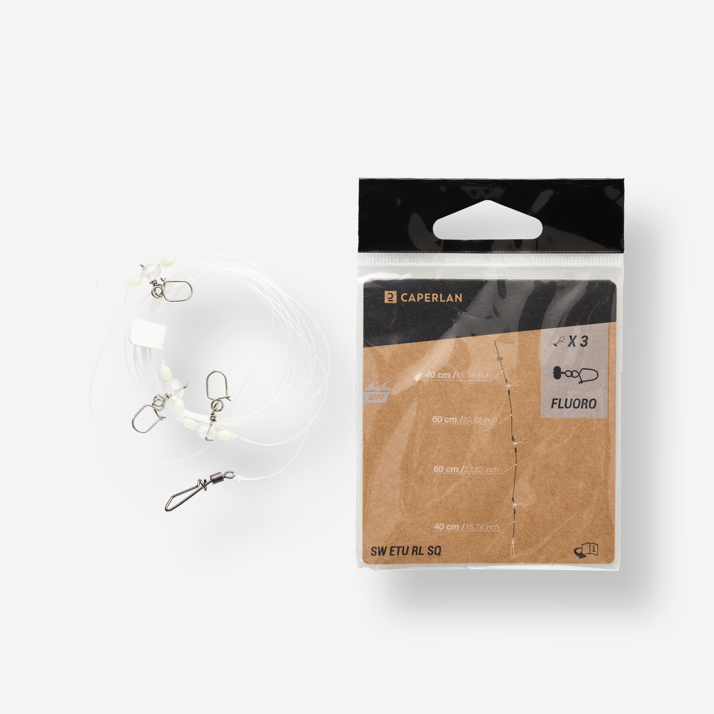 Caperlan Fertigvorfach SW ETU RL SQ X3 zum Angeln auf Sepien und Kalmare