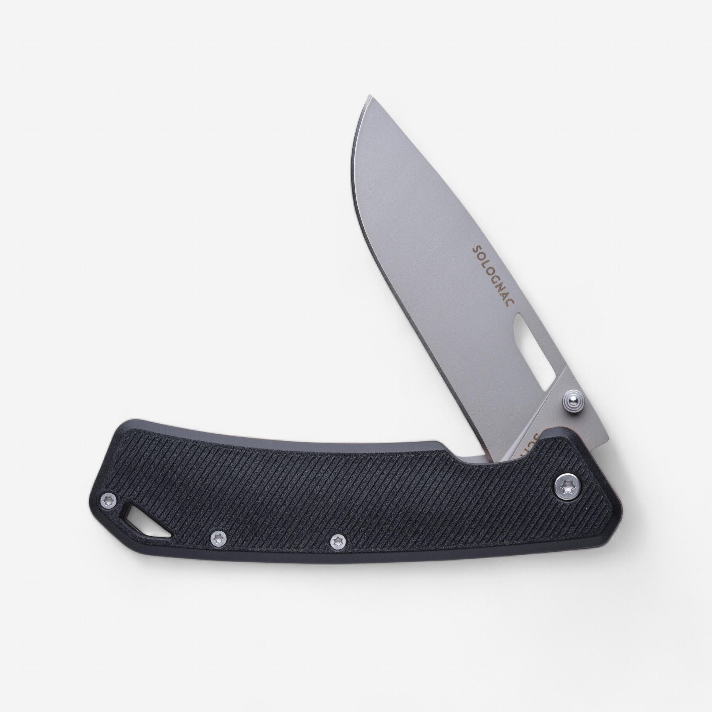 Solognac Klappmesser AXIS 85 Grip V2 8,5 cm schwarz