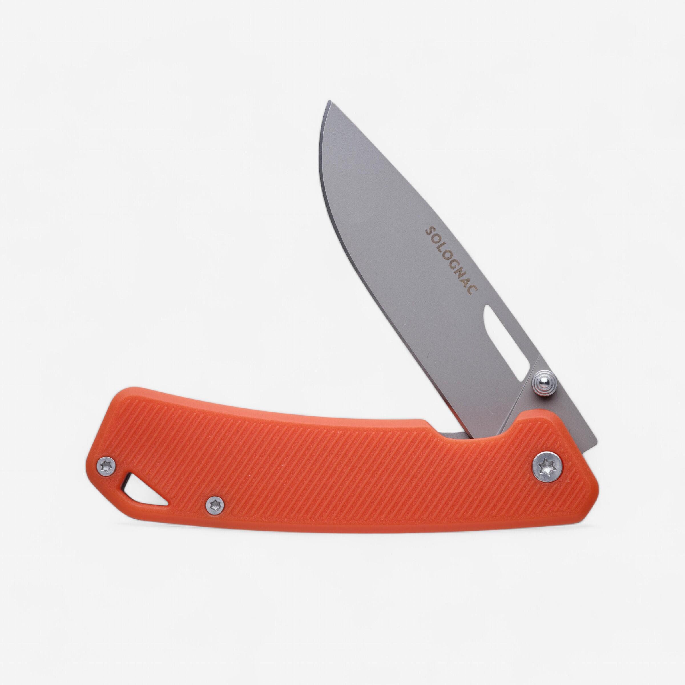 Solognac Jagd-Klappmesser 7,5 cm AXIS 75 GRIP V2 schwarz