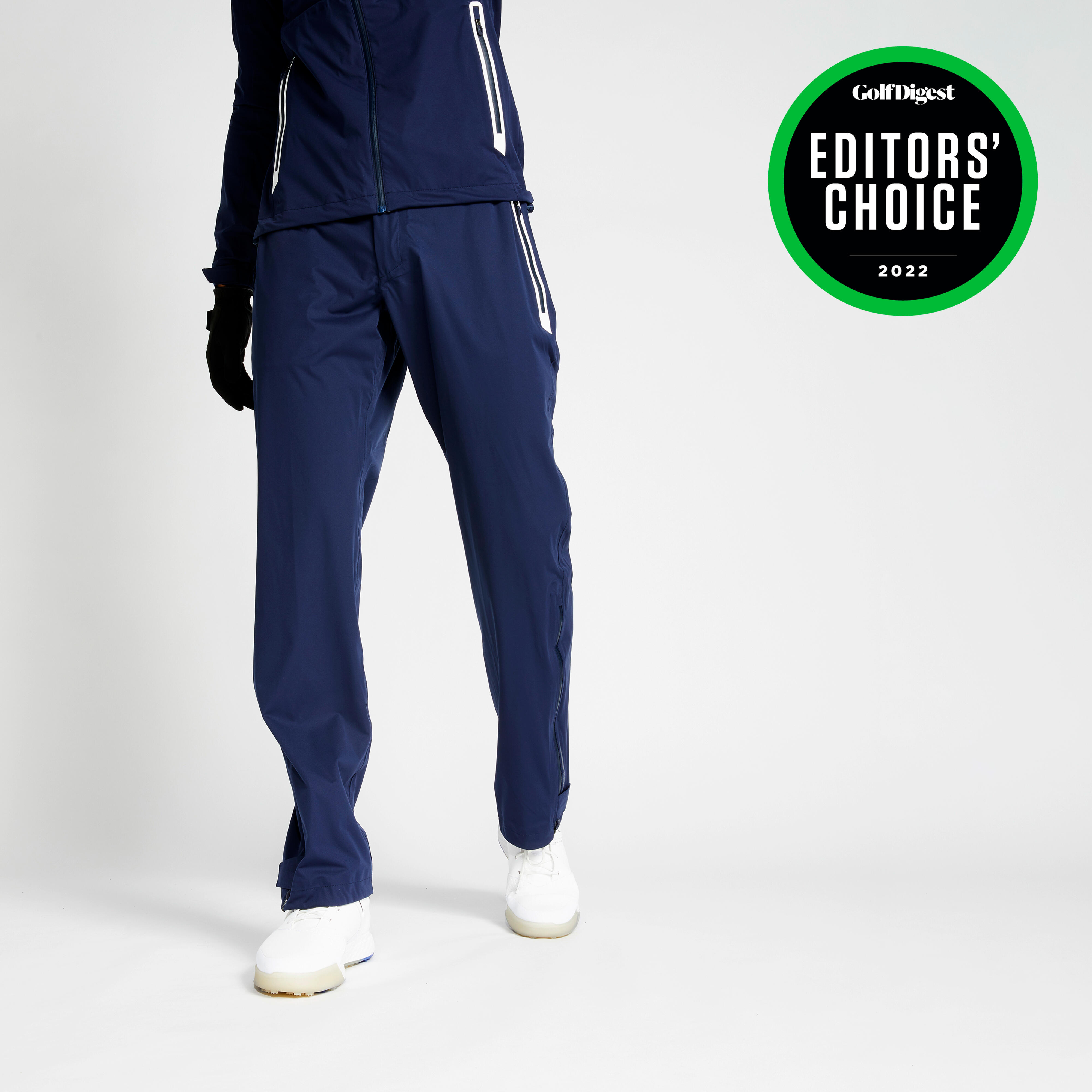 Inesis Golf Regenhose wasserdicht RW500 Herren schwarz