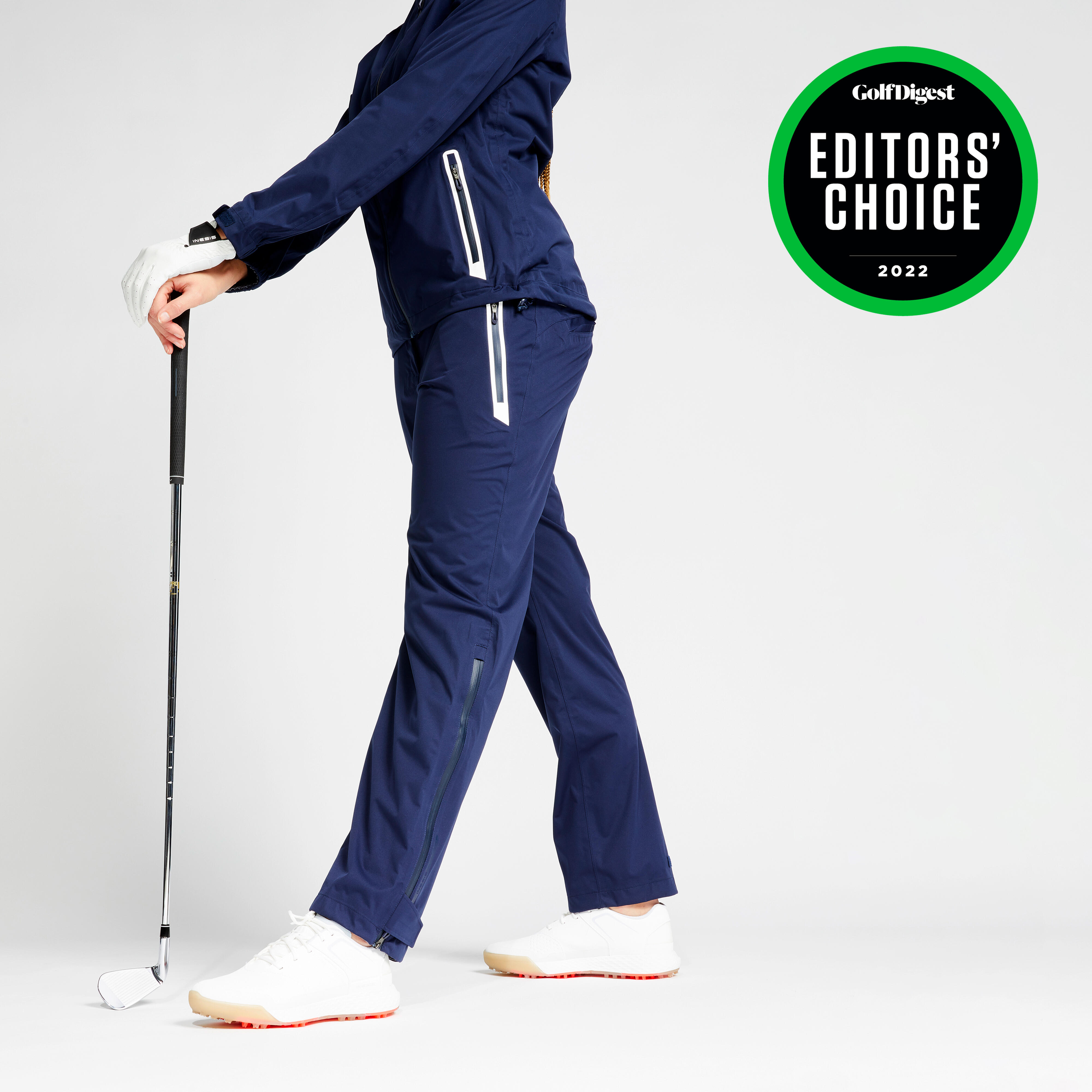 Inesis Golf Regenhose wasserdicht RW500 Damen marineblau