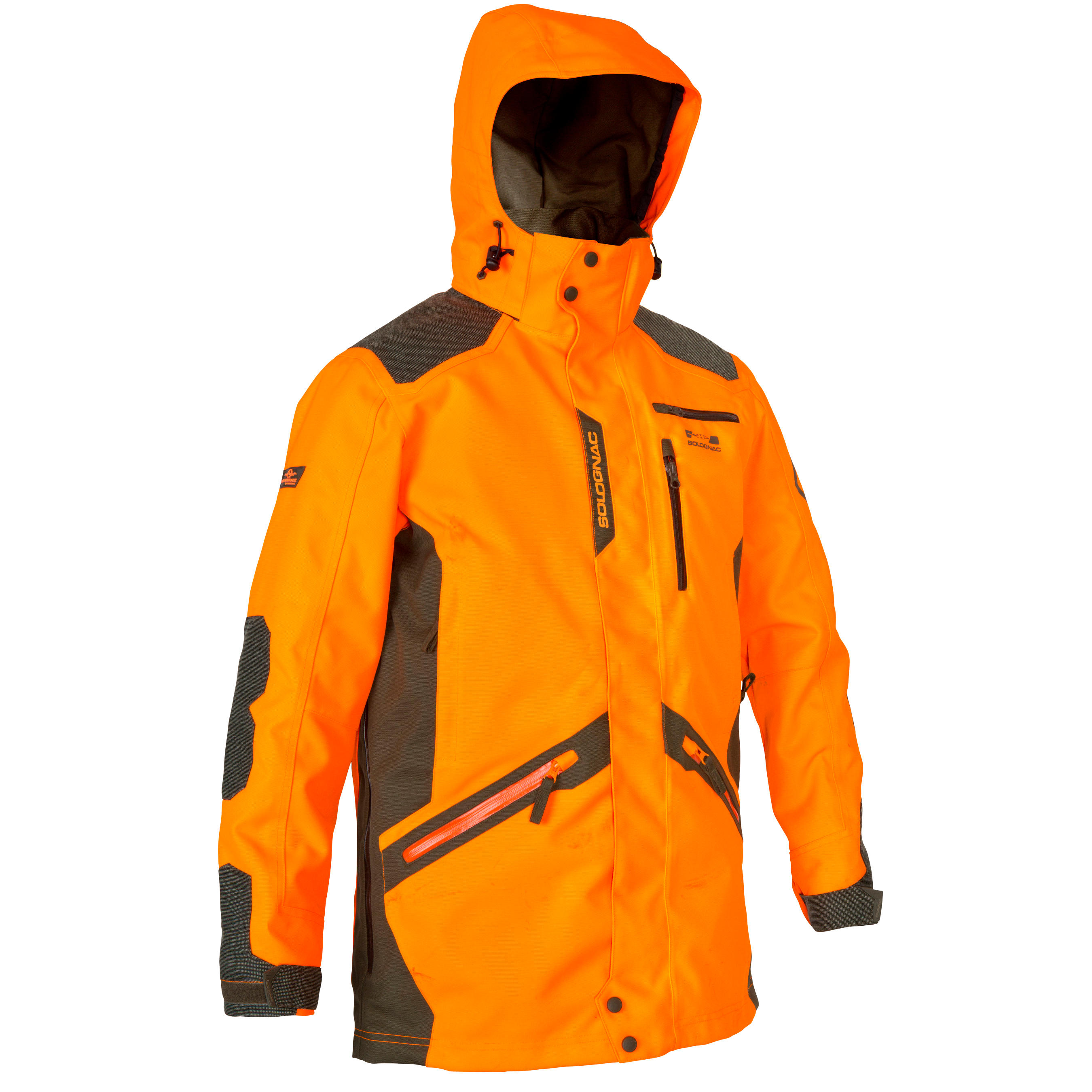 Solognac Jagdjacke / Regenjacke SUPERTRACK 900 strapazierfähig orange