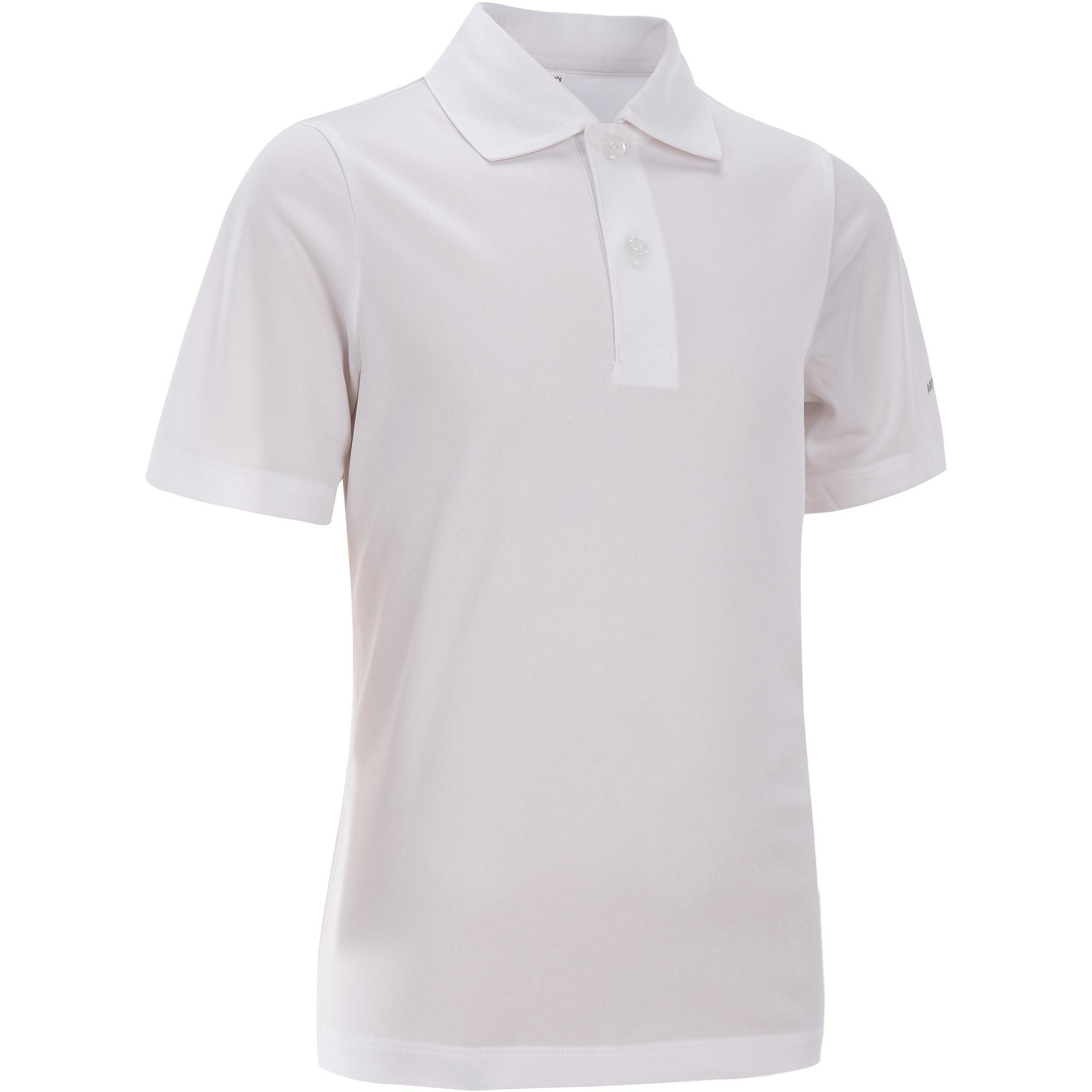 Artengo Tennis Poloshirt Kinder TPO 100 weiss