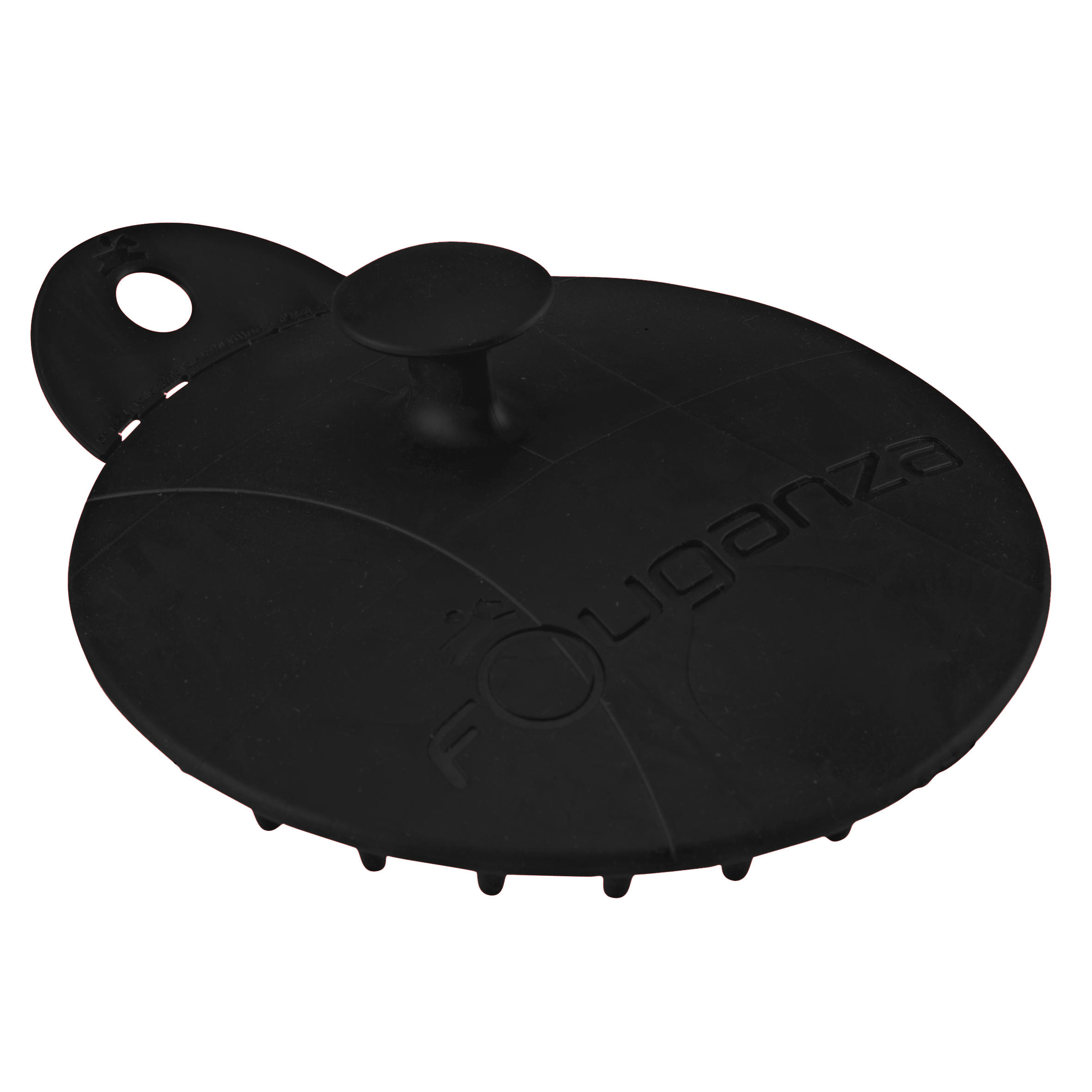 Fouganza Gummistriegel Schooling Erwachsene schwarz