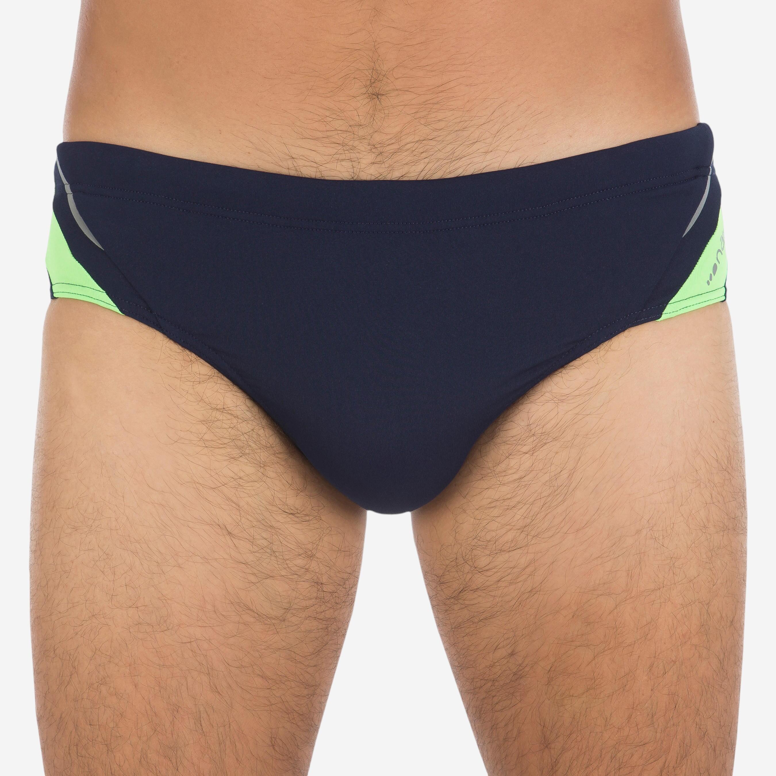 Nabaiji Badehose Slip 900 Yoke DK Herren blau/grün
