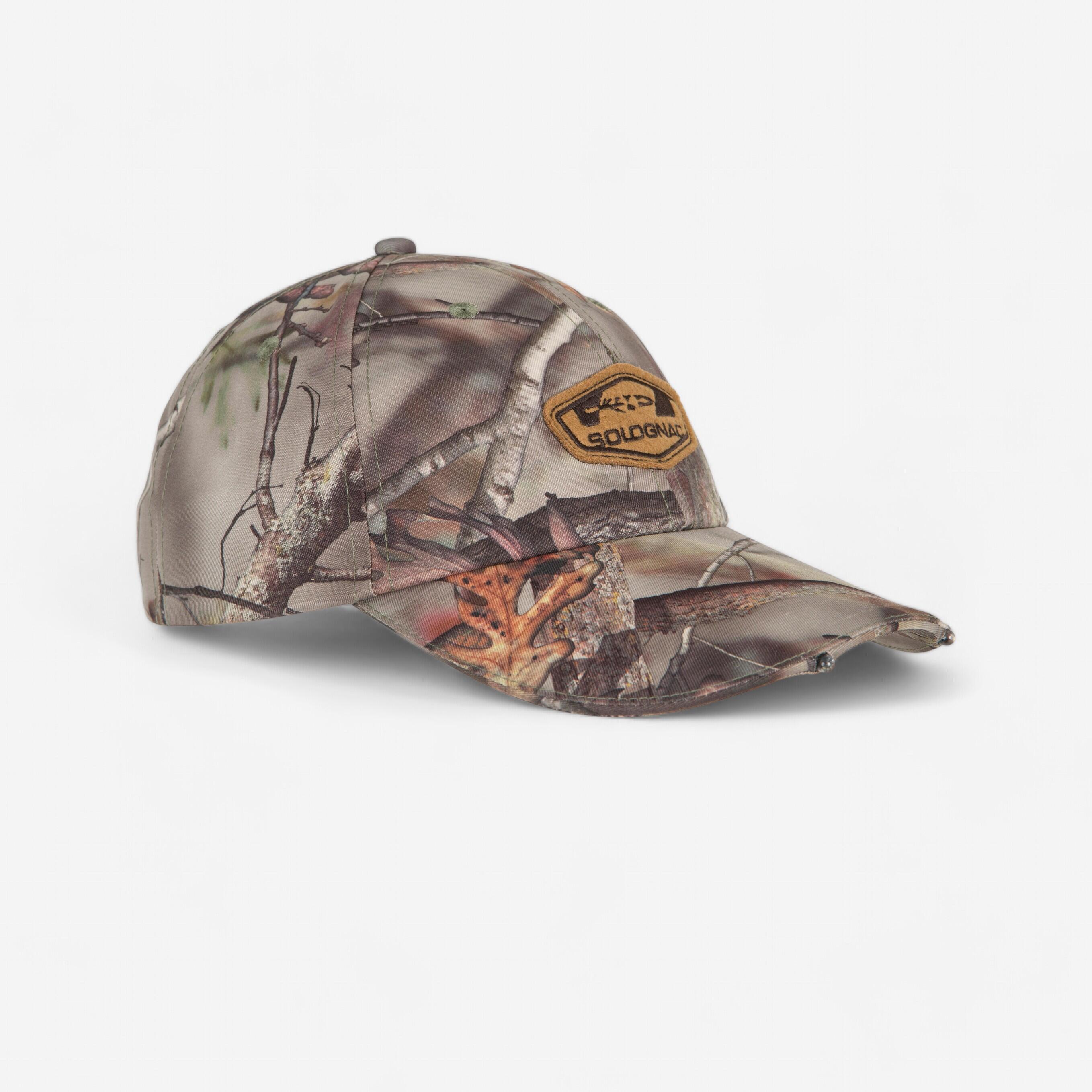 Solognac Jagd-Schirmmütze Actikam 500 LED Camouflage braun