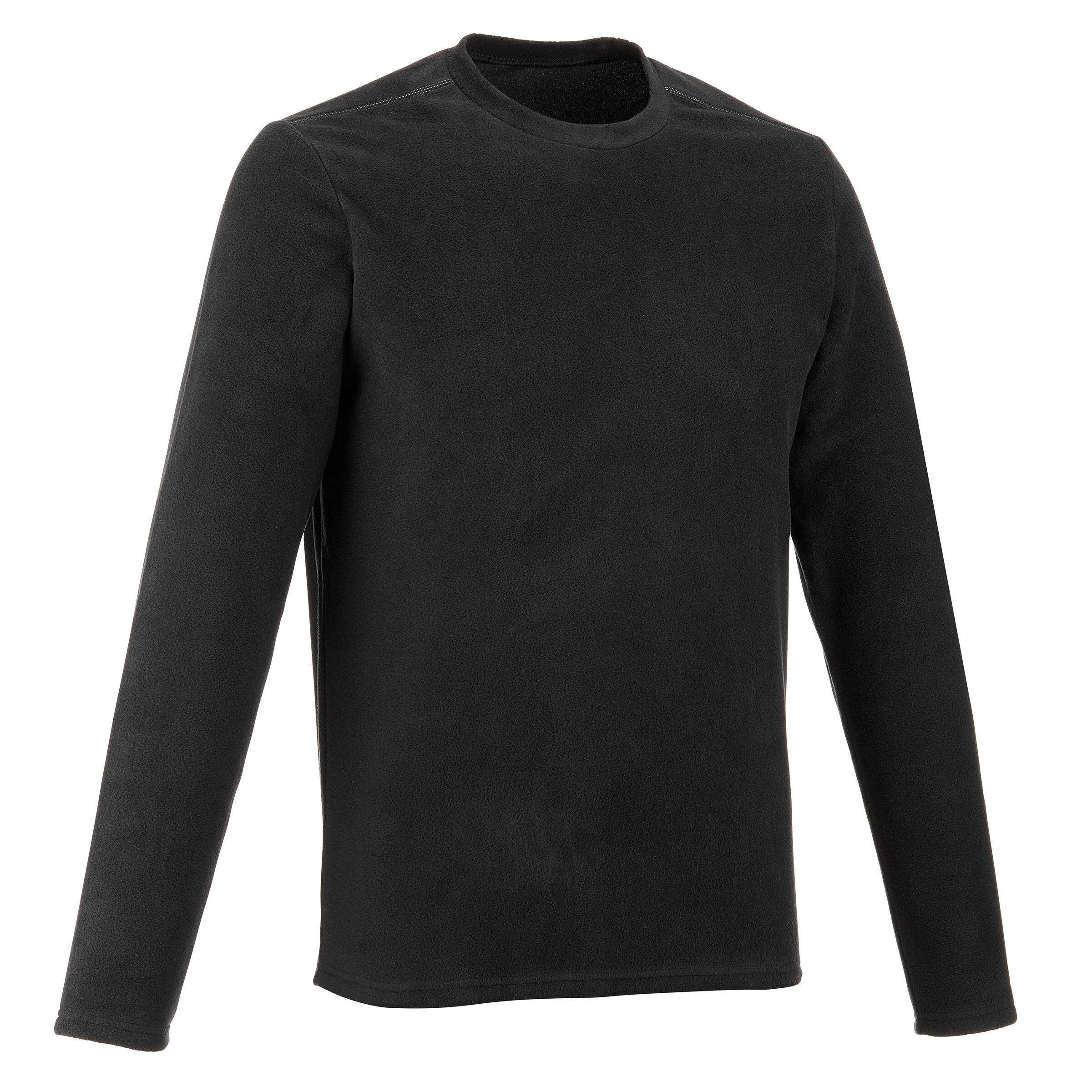 Quechua Fleecepullover Bergwandern MH20 leicht Herren schwarz