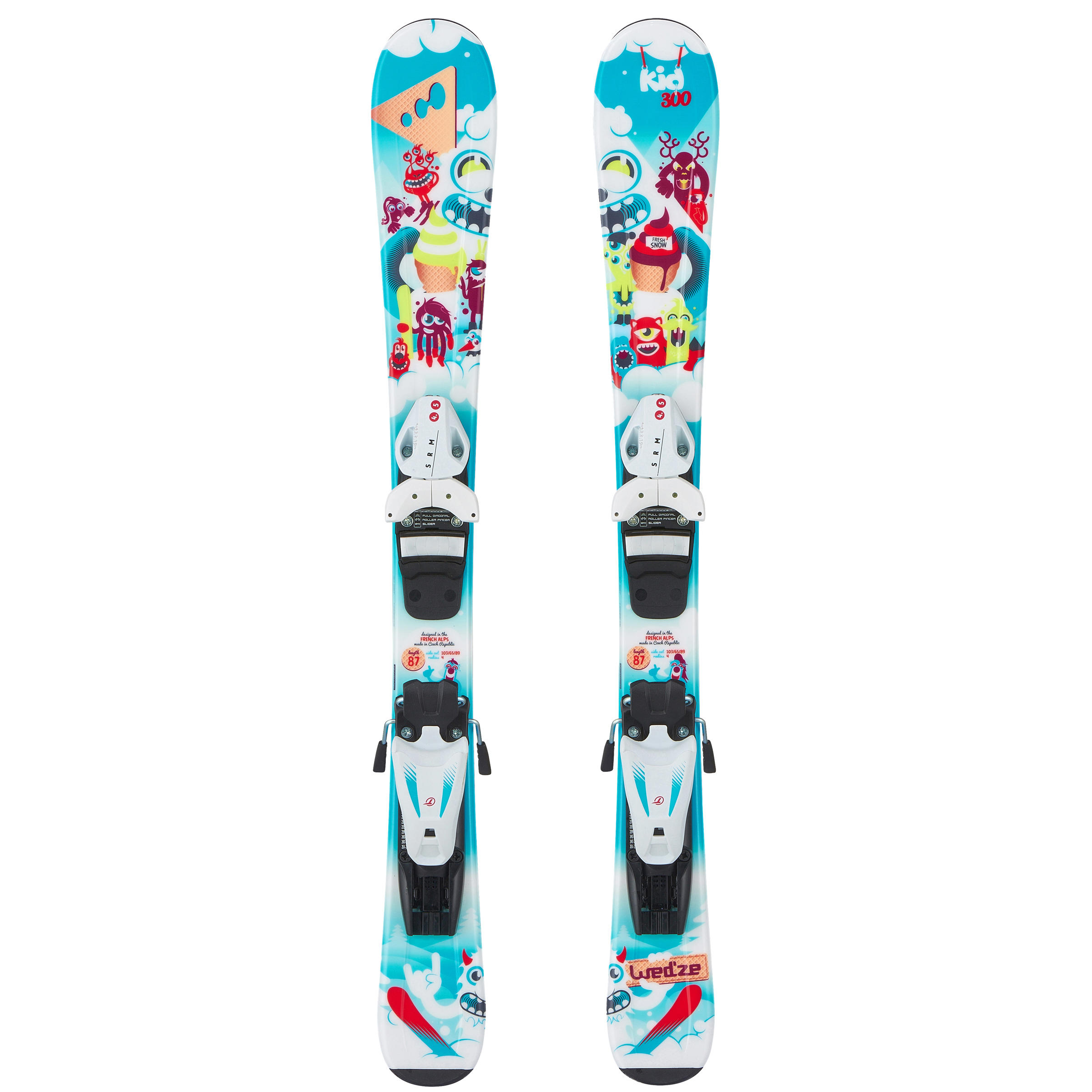 Wedze Ski 300 Piste Kid blau