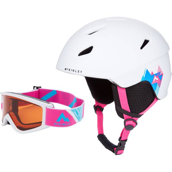 McKINLEY Kinder Skihelm mit Skibrille Pulse HS-016 Combo + Freeze 2.0