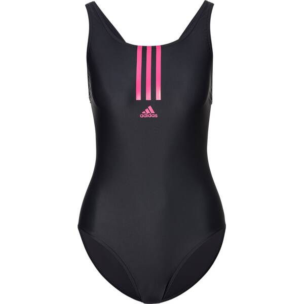 adidas Damen 3-Streifen Primeblue Schwimmen Sport Badeanzug