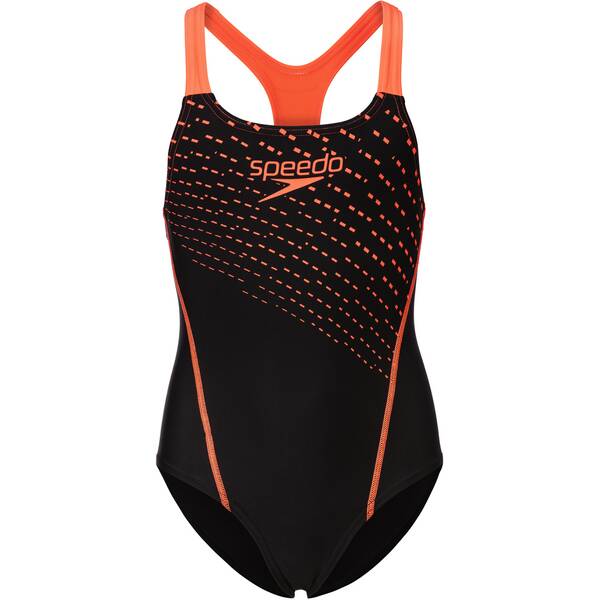 SPEEDO Kinder Badeanzug MEDLEY LOGO MDLT JF BLK/RED