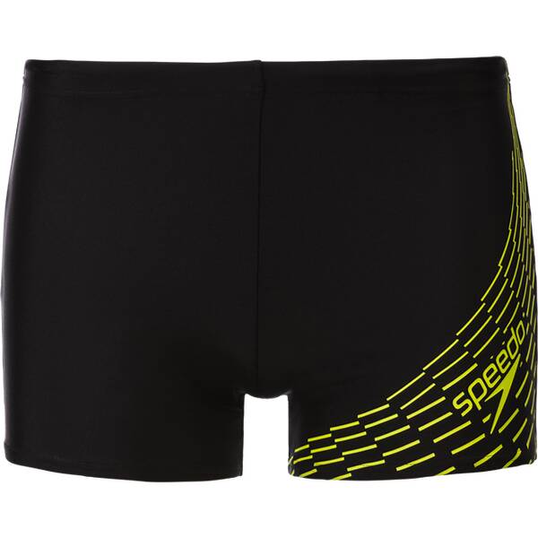 SPEEDO Badehose MEDLEY LOGO ASHT AM BLK/GREEN