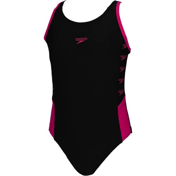 Speedo - Kid's Boom Logo Splice Muscleback - Badeanzug Gr 116 schwarz