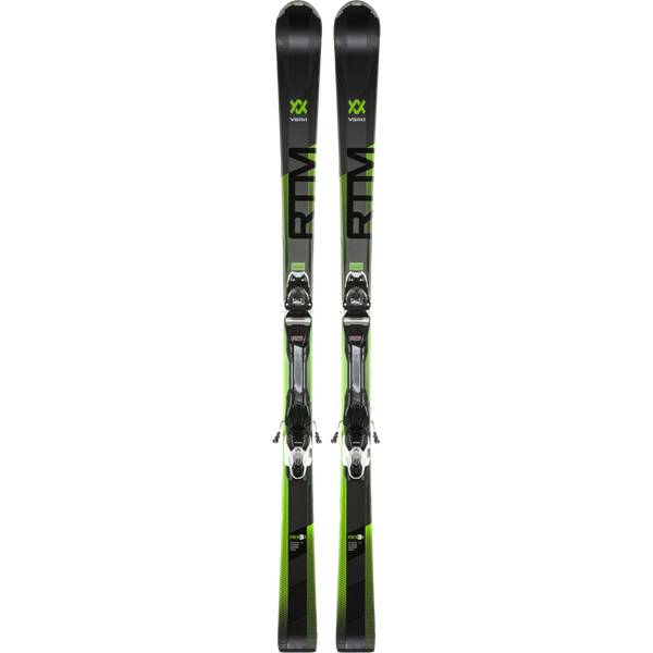 VÖLKL Kinder Racing Ski RTM 76 ELITE BLK/A.GREEN+VMOT 10 GW