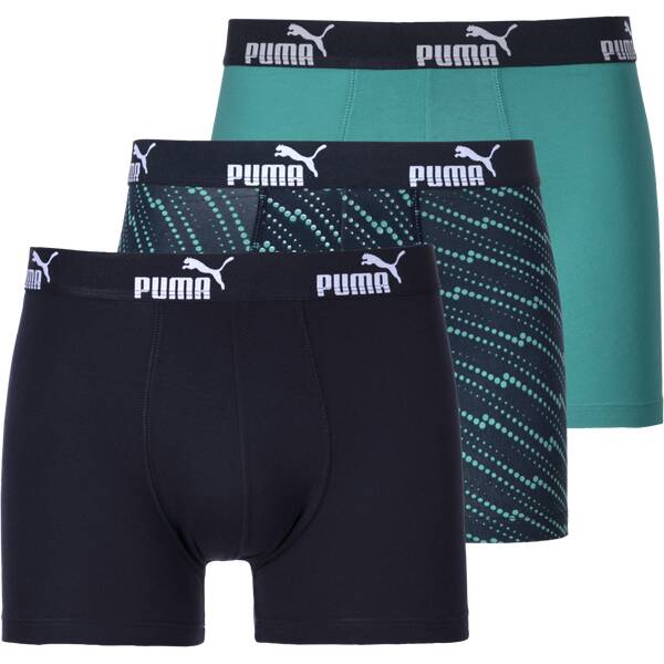 PUMA Herren Boxershorts Dreierpack Diagonal Dot AOP
