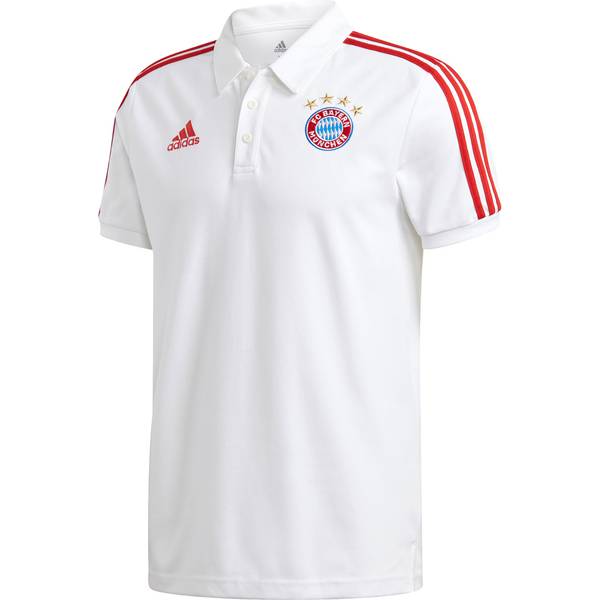 ADIDAS Replicas - Poloshirts - National FC Bayern München 3 Stripes Poloshirt