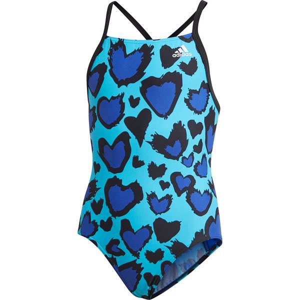 adidas Kinder Girls Heart Graphic Badeanzug