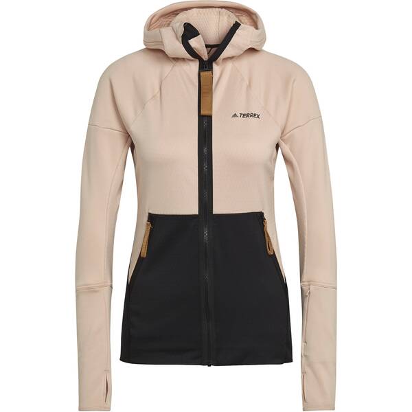adidas Damen TERREX Tech Hooded Fleece Wanderjacke