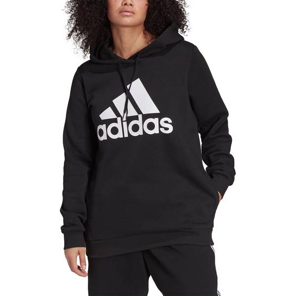 adidas Damen Essentials Logo Fleece Hoodie – Große Größen