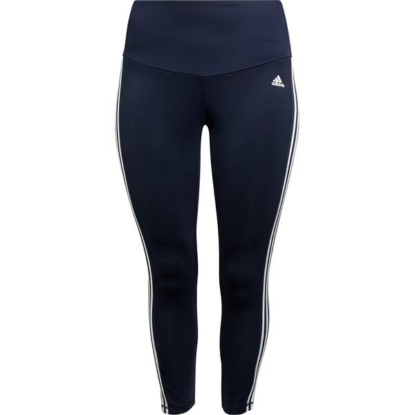 adidas Damen Designed To Move High-Rise 3-Streifen Sport 7/8-Tight – Große Größen