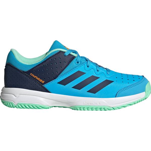Adidas Badmintonschuhe Court Stabil Kinder hellblau