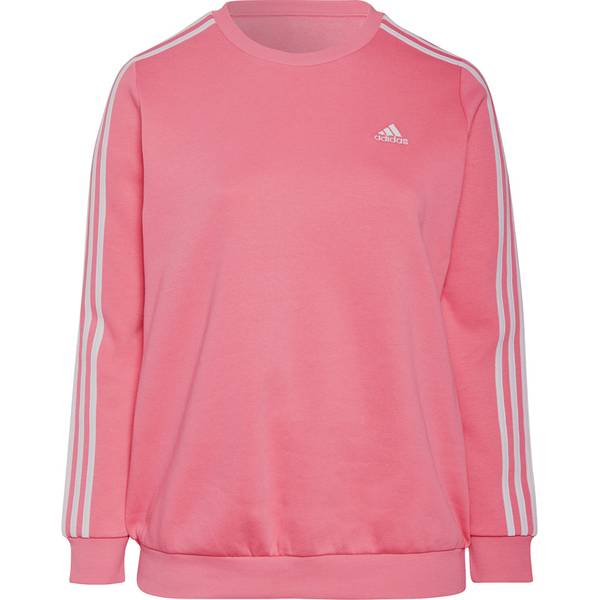 adidas Damen Essentials 3-Streifen Fleece Sweatshirt – Große Größen