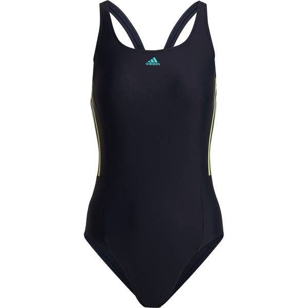 adidas Damen Mid 3-Streifen Badeanzug