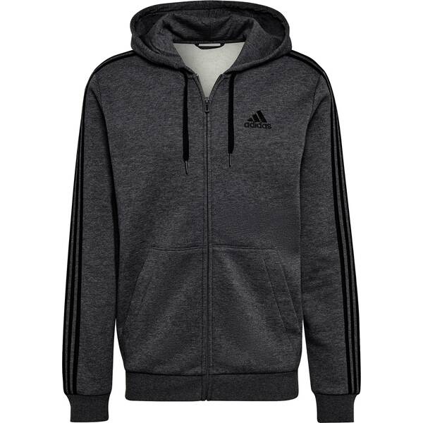 Adidas Sweatjacke Kapuze Adidas Fitness Soft Training Herren grau