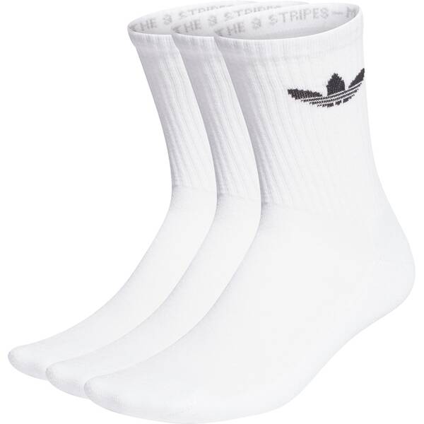 adidas Cushioned Trefoil Mid-Cut Crew Socken, 3 Paar