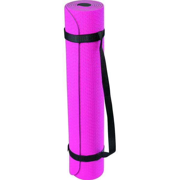 DEUSER Yoga-Matte (TPE) - pink/grau