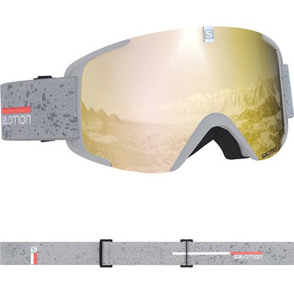 SALOMON Skibrille XVIEW White matt/Solar Bronze