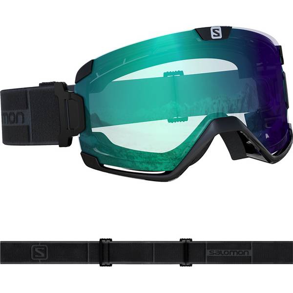 SALOMON Skibrille COSMIC PHOTO Blk/AW Blue
