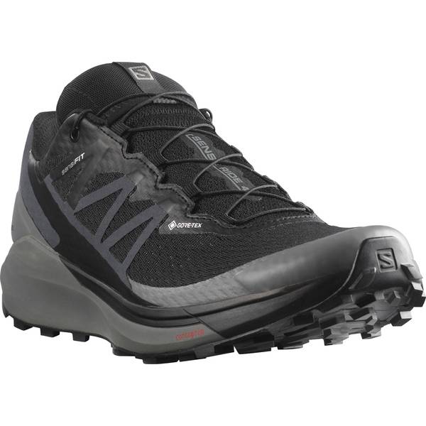 SALOMON Herren Trailrunningschuhe SHOES SENSE RIDE 4 INVISIBLE GTX Black/Q