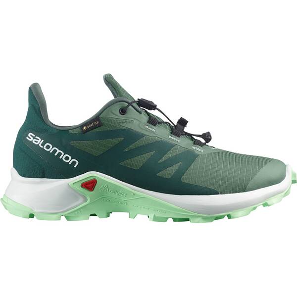 SALOMON Damen Trailrunningschuhe SHOES SUPERCROSS 3 GTX W Duck Green/Wht