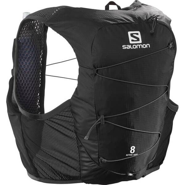SALOMON Rucksack ACTIVE SKIN 8 SET BLACK/EBONY