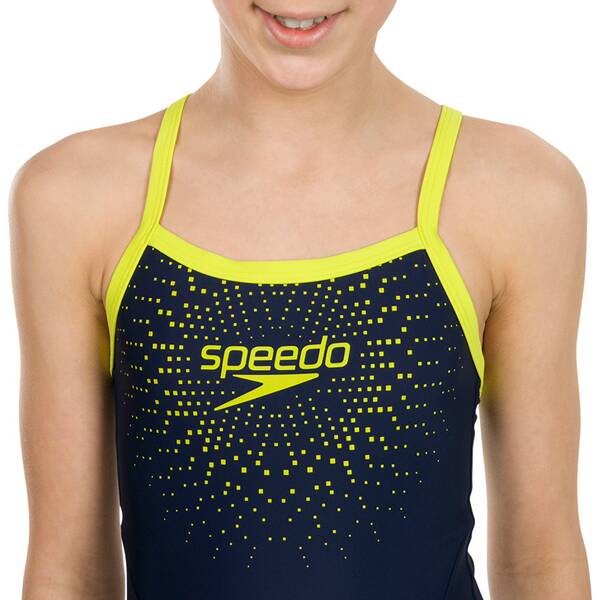 SPEEDO Kinder Badeanzug GALA LOGO TSRP JF NAVY/GREEN